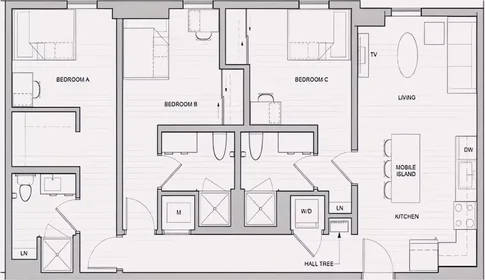 Quarto privado em Forbes Avenue, imagem 6 de 28