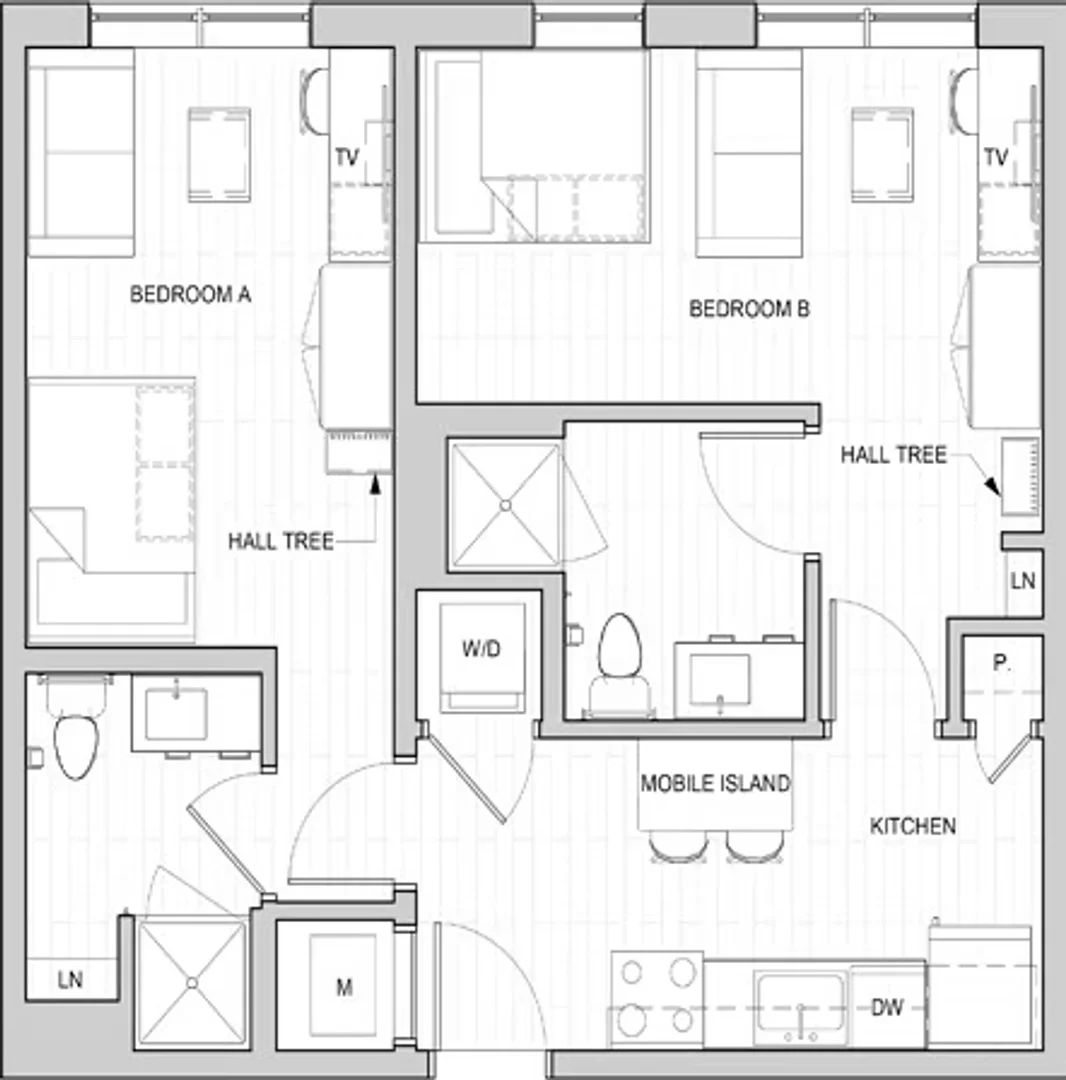 Room for rent in student apartment in , fully furnished