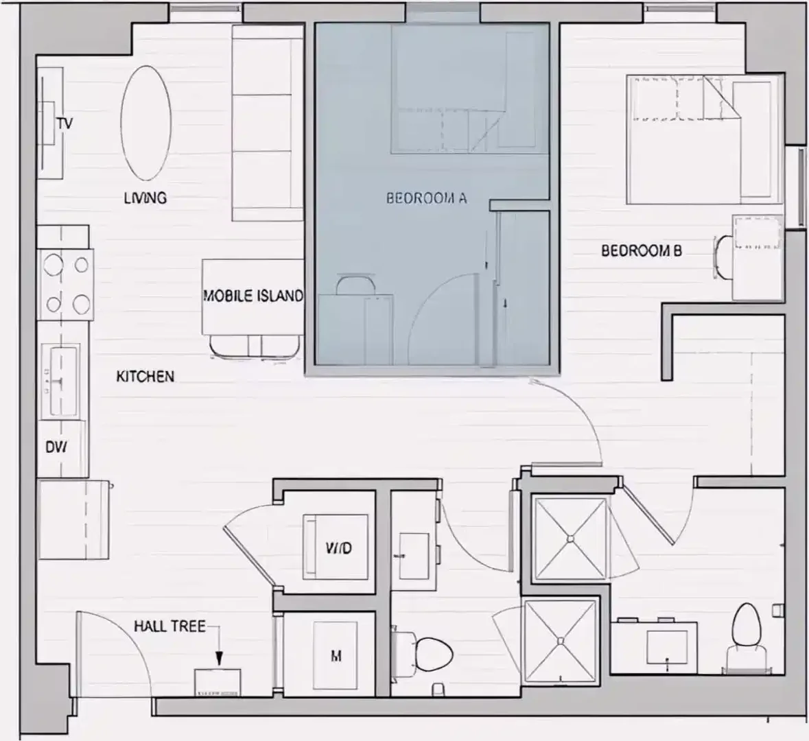 Room for rent in student apartment in , fully furnished