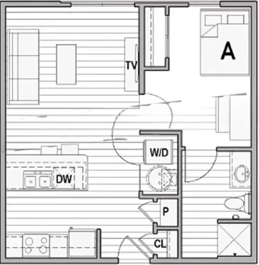 Quarto amigo do estudante em  com comodidades modernas