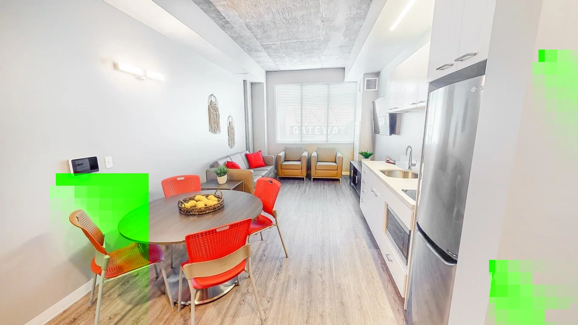 Quarto amigo do estudante em  com comodidades modernas