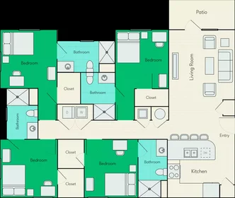 Stanza privata in Southwest 20th Avenue, immagine 1 di 10