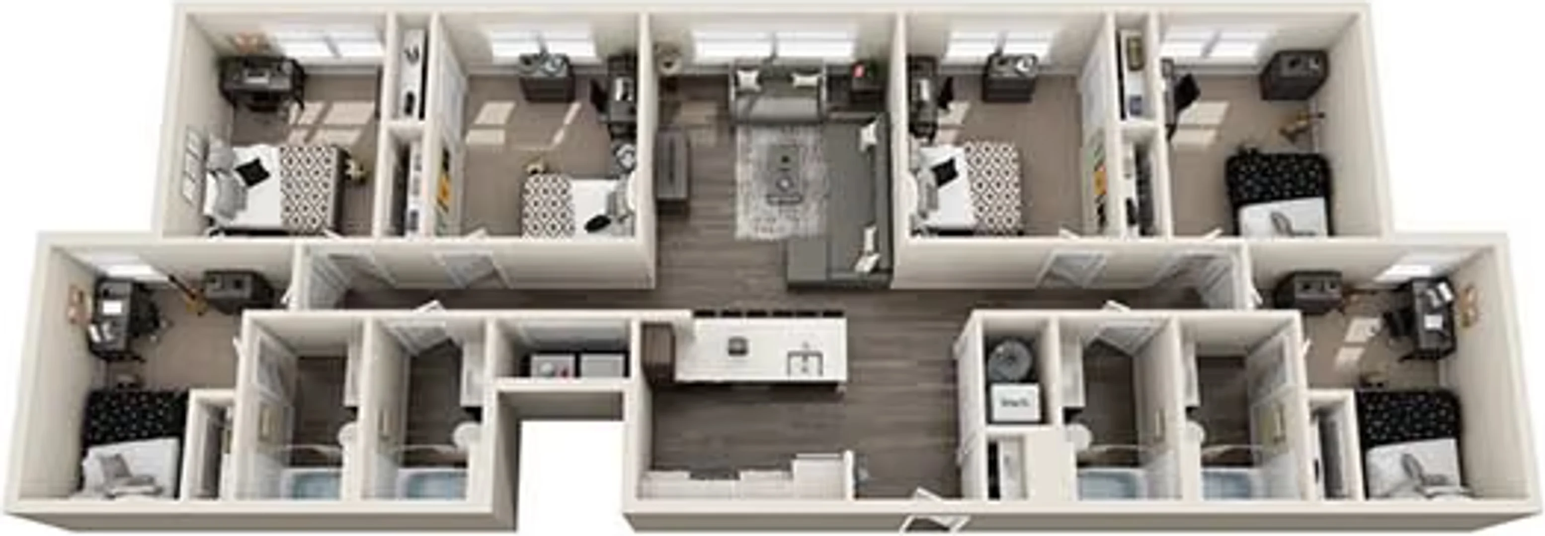 Bright and airy student room with easy university access in 
