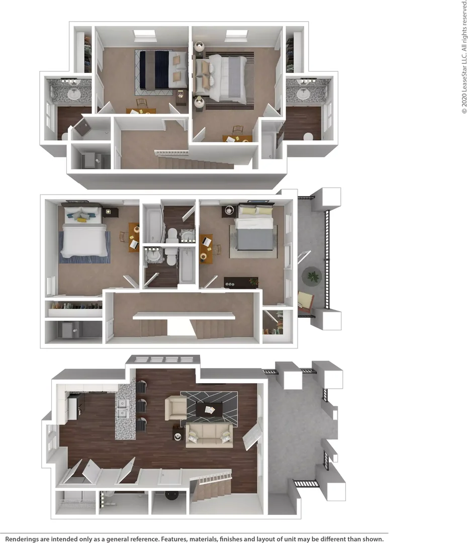 Student room in  with study area and shared facilities
