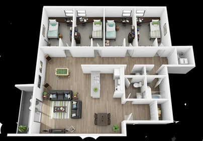 Privatzimmer in der Southwest 3rd Avenue, bild 1 von 10