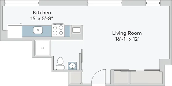 Studio at East Armour Boulevard, image 10 of 23