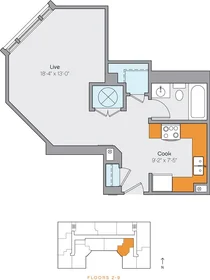 Studio at East Armour Boulevard, image 18 of 30