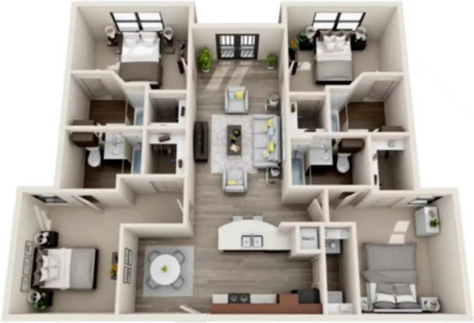 Habitación estudiantil económica cerca del campus en 