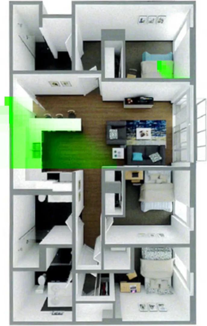 Komfortables und geräumiges Studentenzimmer in 