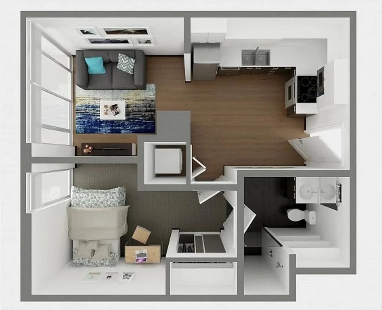 Studentenfreundliches Zimmer in  mit modernen Annehmlichkeiten