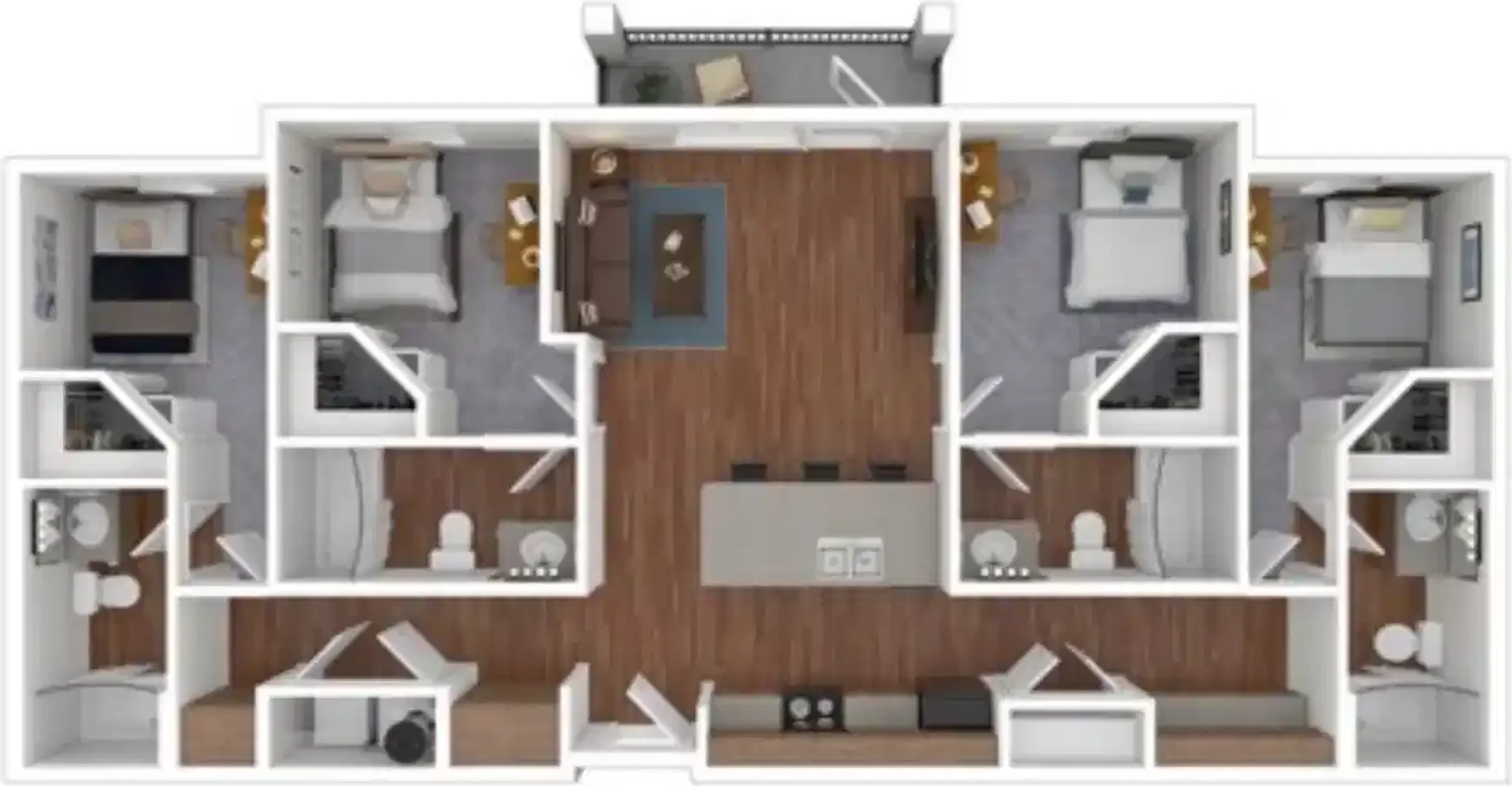 Functional student room perfect for studying in 