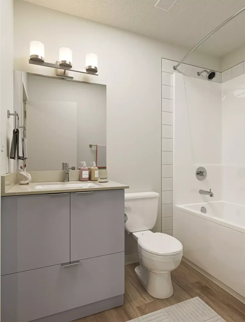Quarto acessível para estudantes com iluminação ampla em 