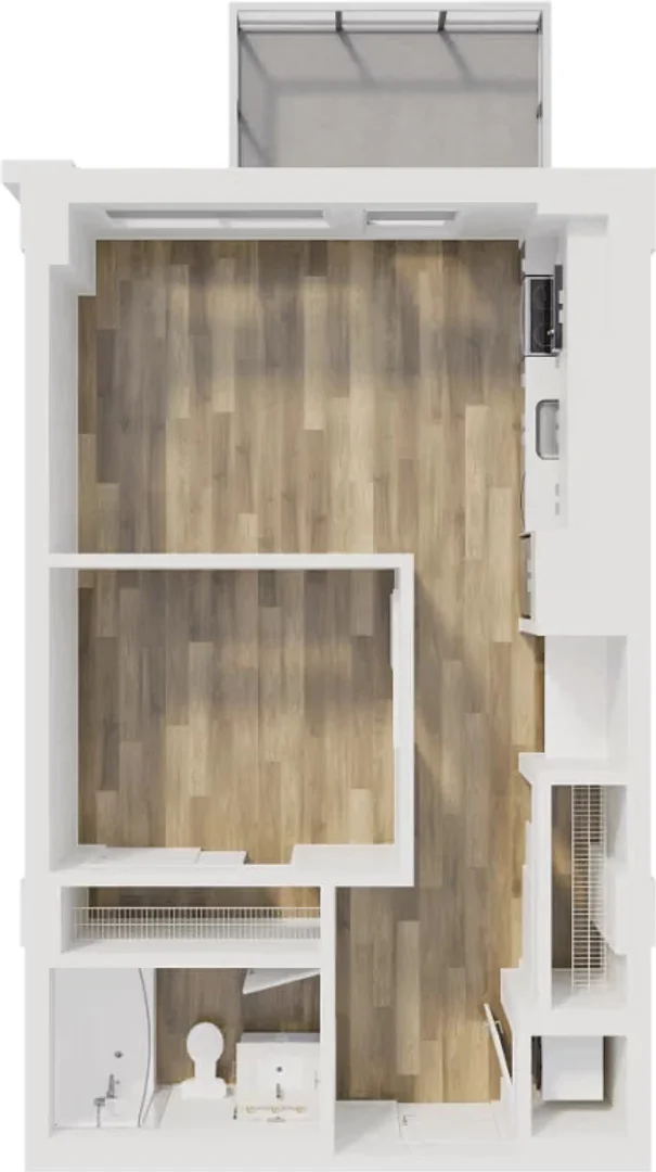 Habitación estudiantil económica con ubicación conveniente en 