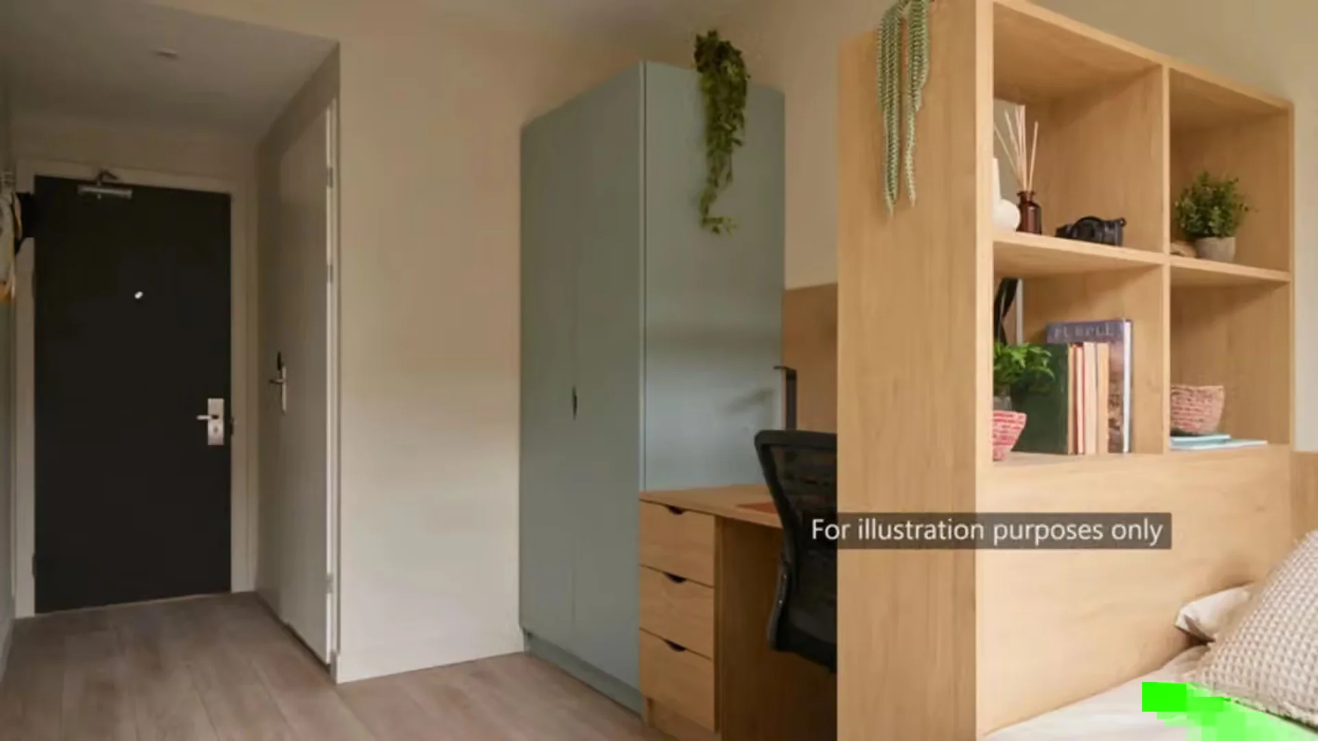 Funktionelles Studentenzimmer perfekt zum Studieren in 