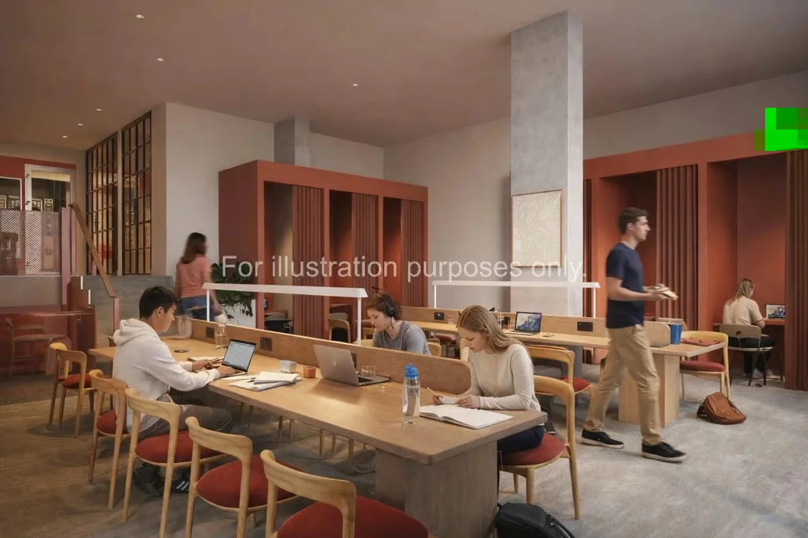 Funktionelles Studentenzimmer perfekt zum Studieren in 