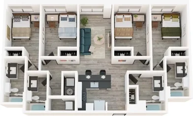 Habitación privada en Centennial Olympic Park Drive Northwest, imagen 1 de 10