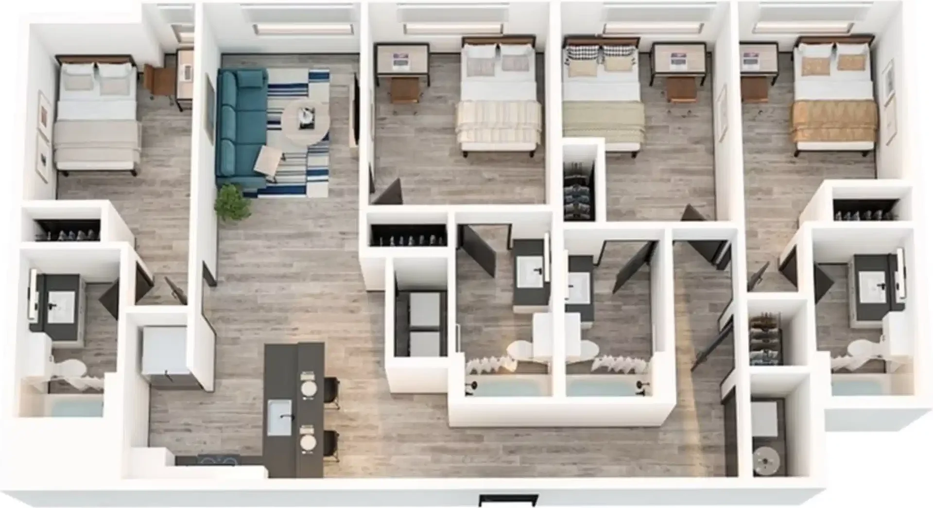 Room for rent in student apartment in , fully furnished
