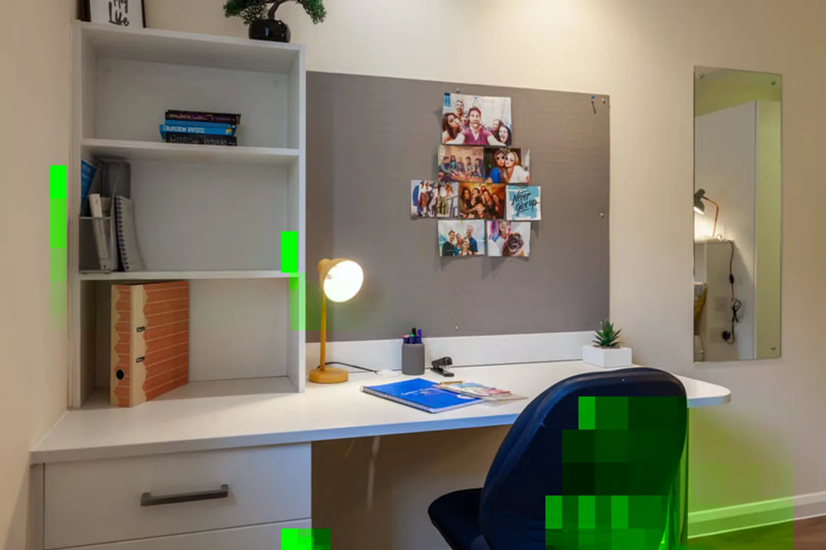 'de öğrenci dairesinde, tamamen mobilyalı kiralık oda