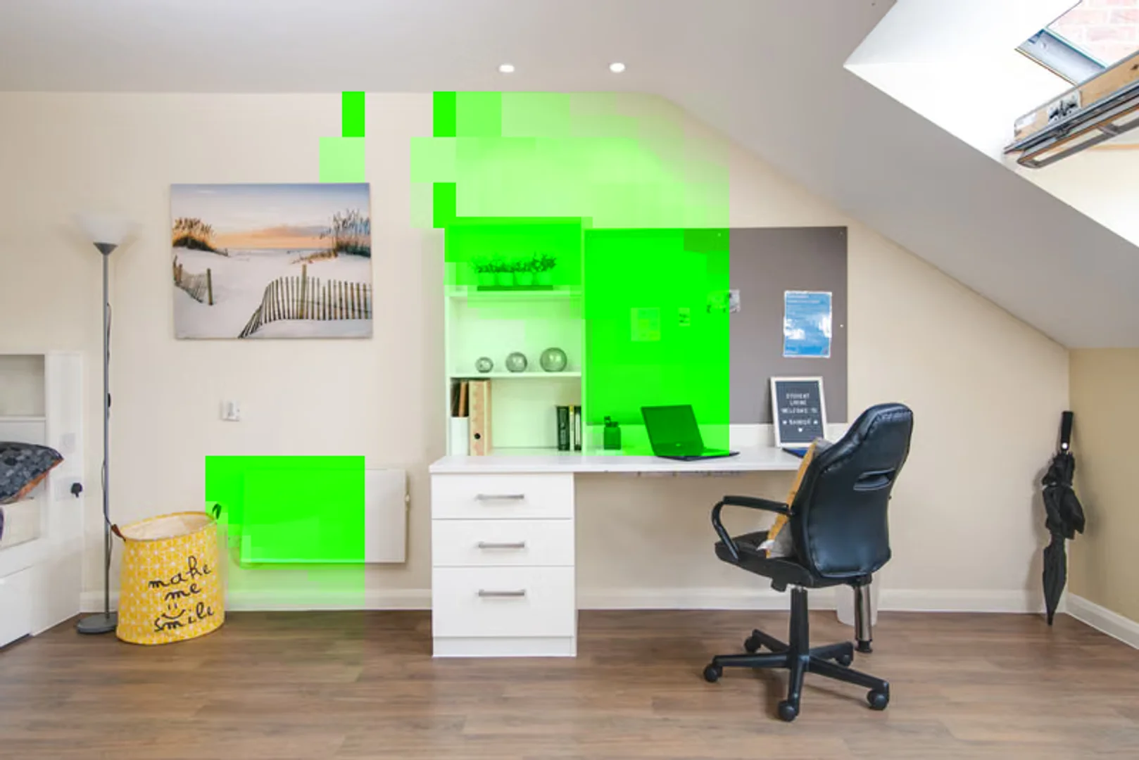 Minimalistisches Studentenstudio in mit effizientem Grundriss