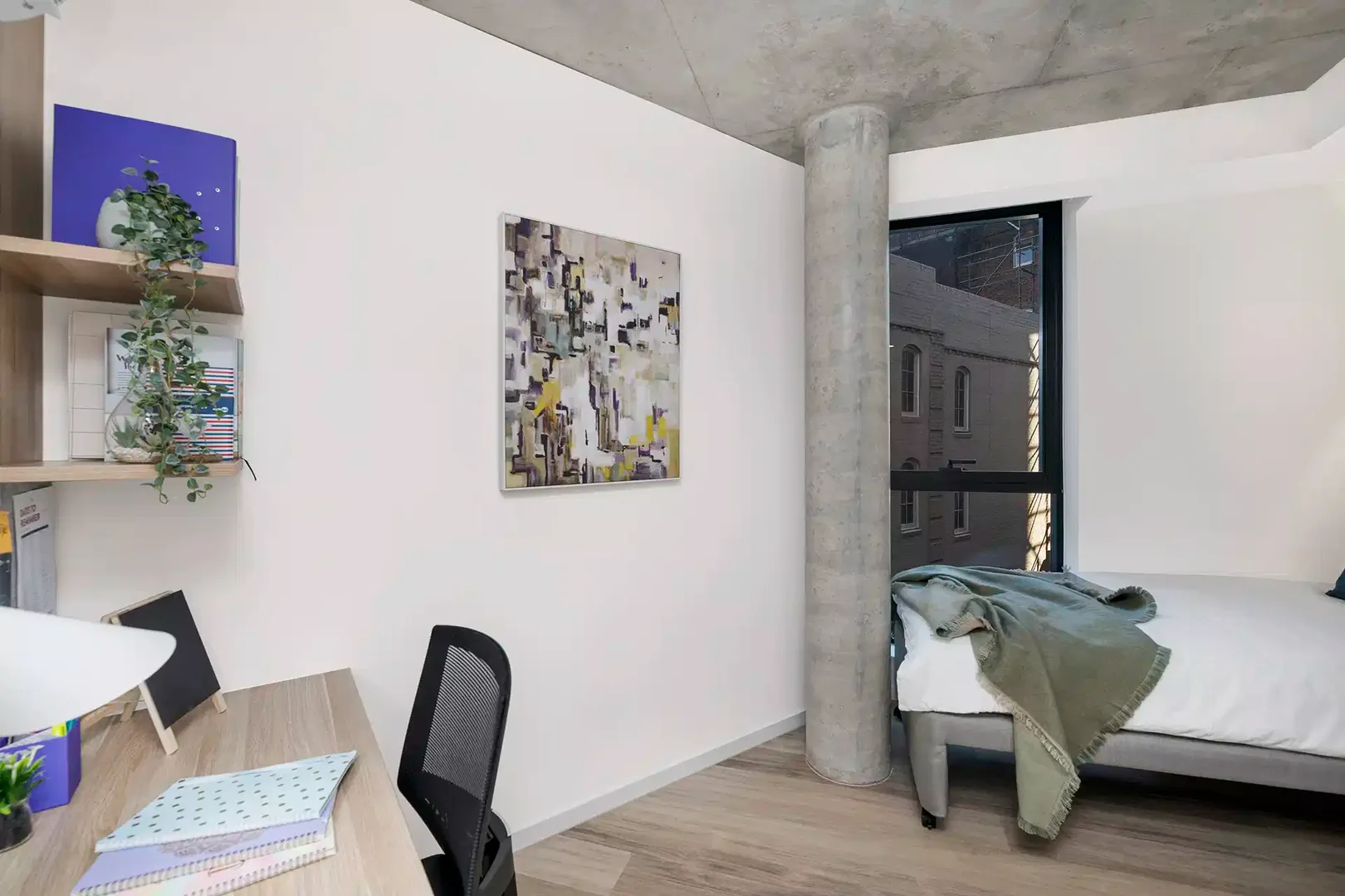 Zimmer in Studentenwohnung in  zu vermieten, voll möbliert
