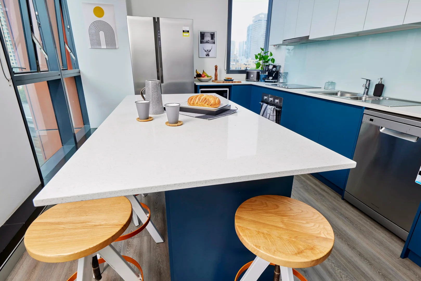 Affordable room for students with ample lighting in 