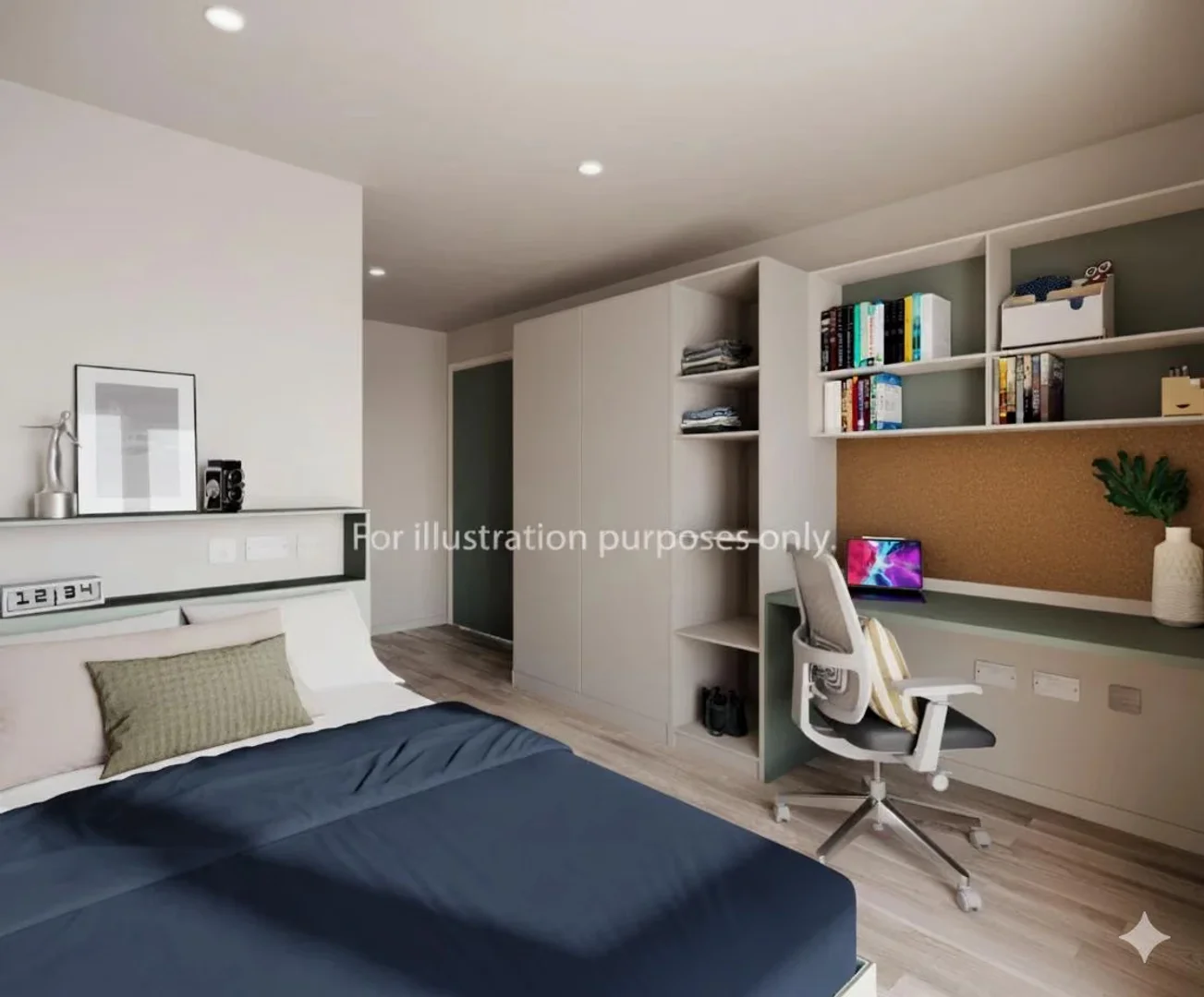 Bright and airy student room with easy university access in 