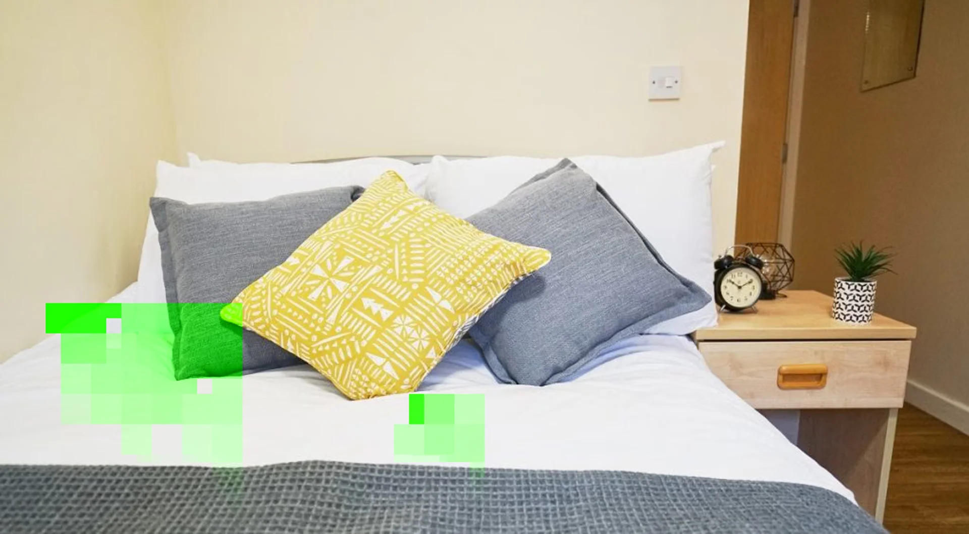 Habitación asequible para estudiantes con buena iluminación en 
