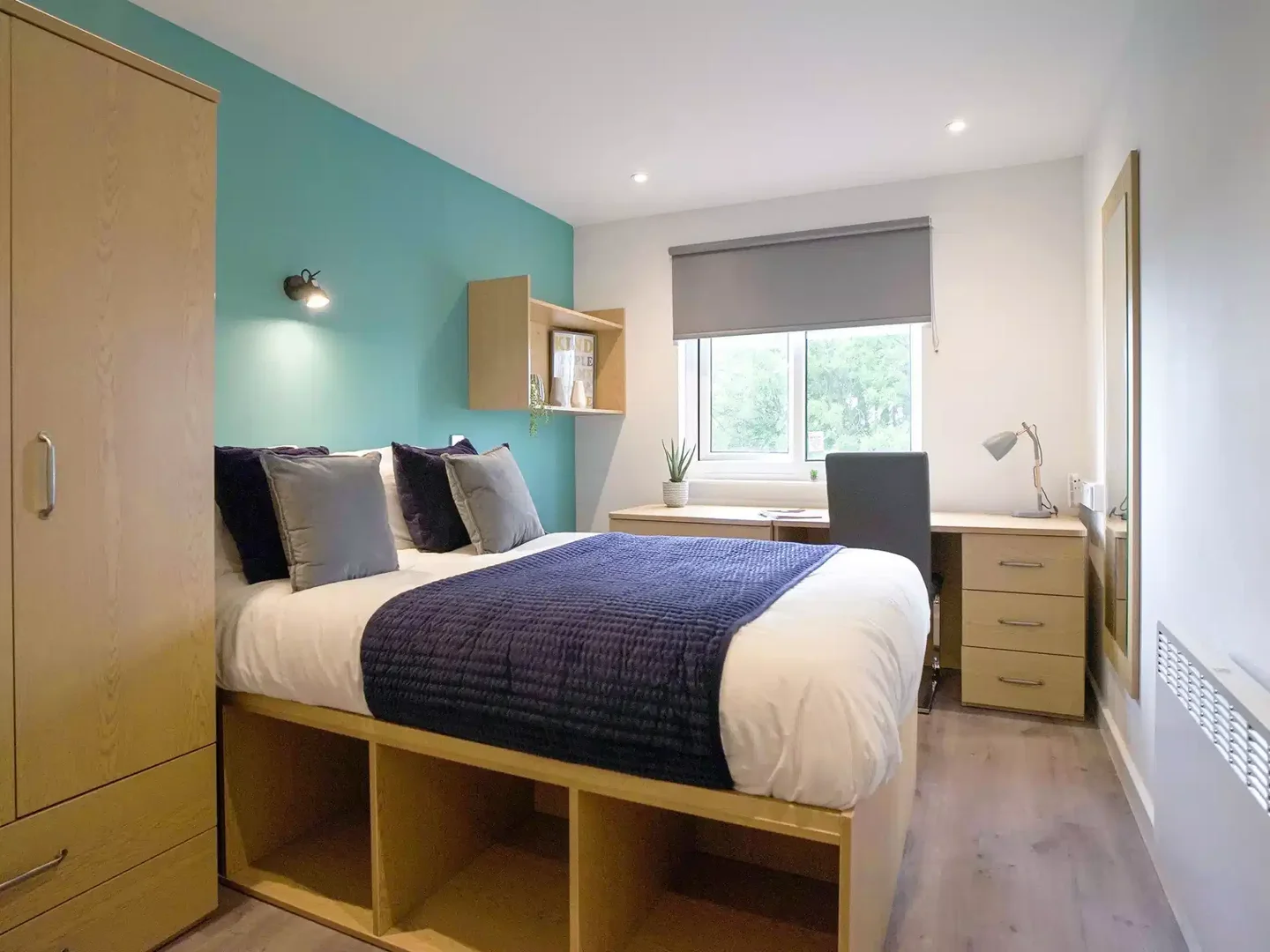 Habitación asequible para estudiantes con buena iluminación en 