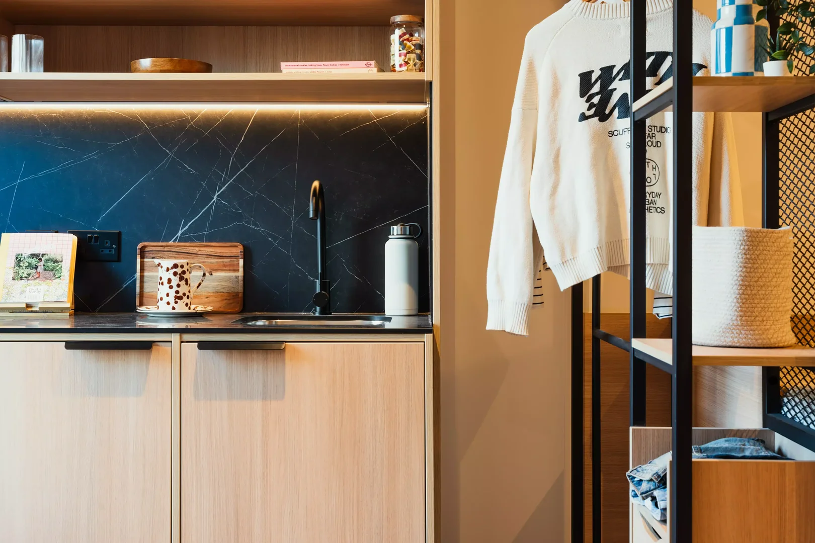 bölgesindeki öğrenciler için ideal kompakt stüdyo daire