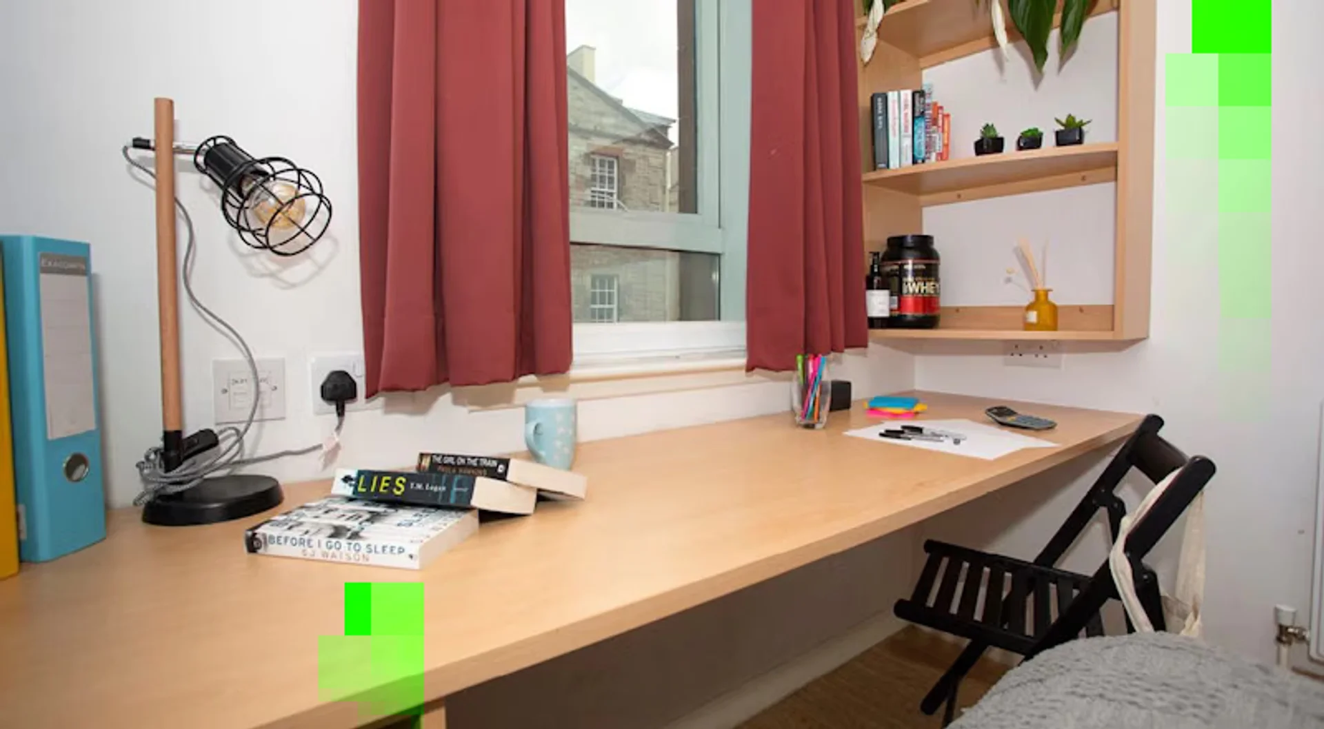 Quarto amigo do estudante em  com comodidades modernas