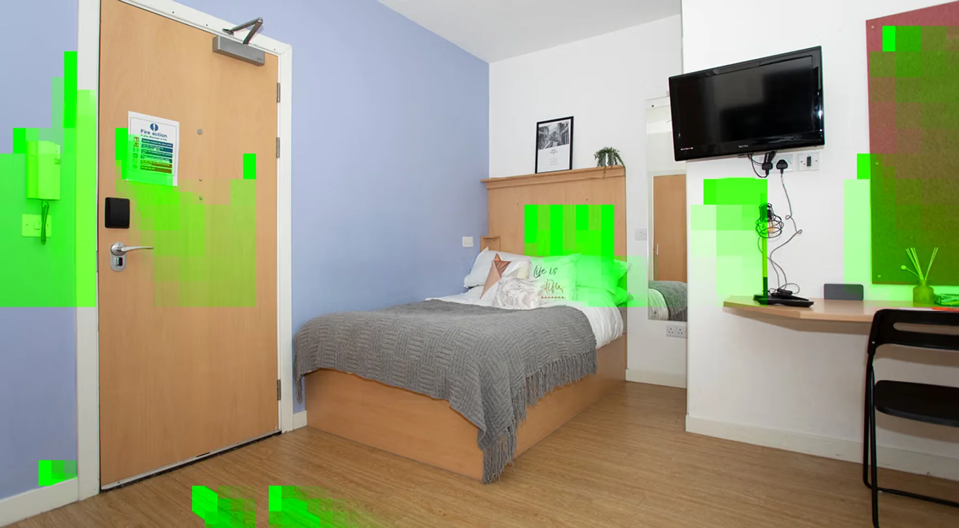 Quarto de estudante económico com localização conveniente em 