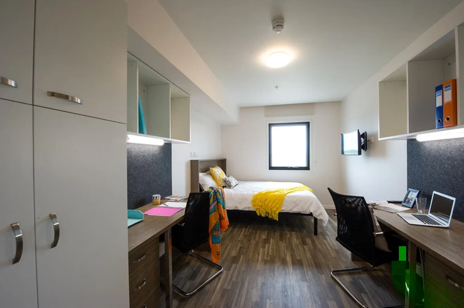Minimalist student studio in  with efficient layout