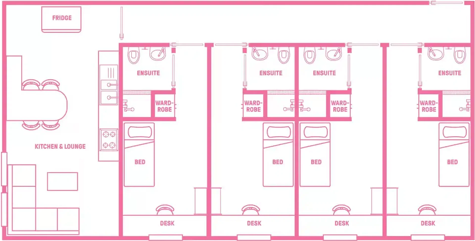 Economical student room with convenient location in 