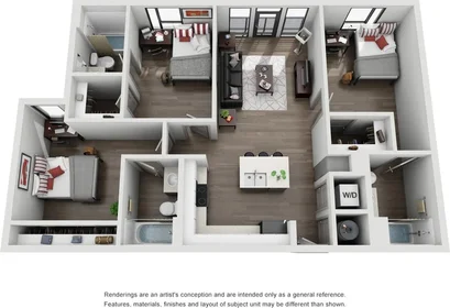 Chambre privée à South Center Street, image 1 de 49