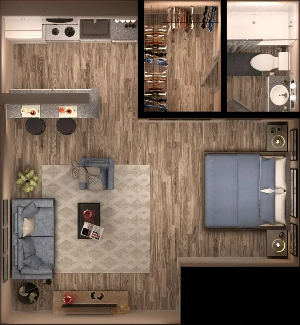 Economical student room with convenient location in 