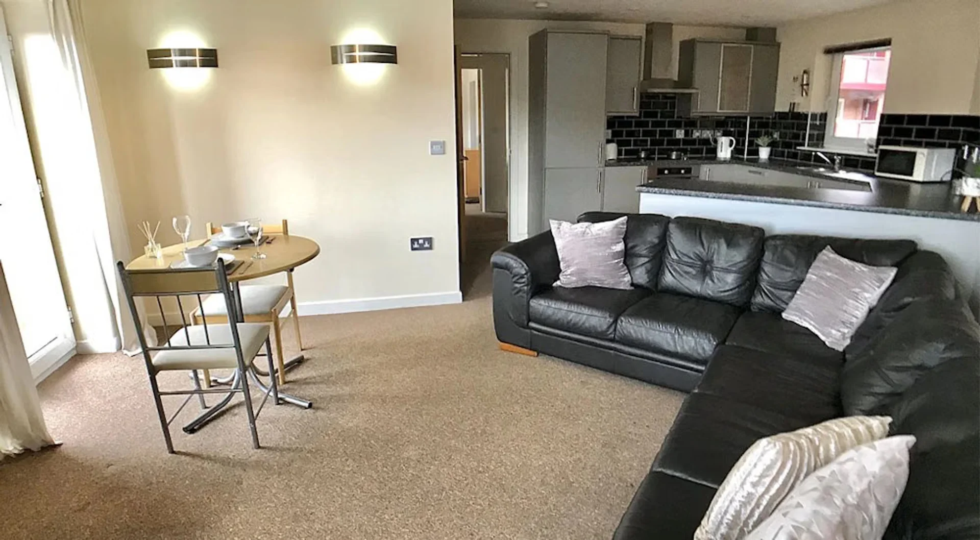 Affordable room for students with ample lighting in