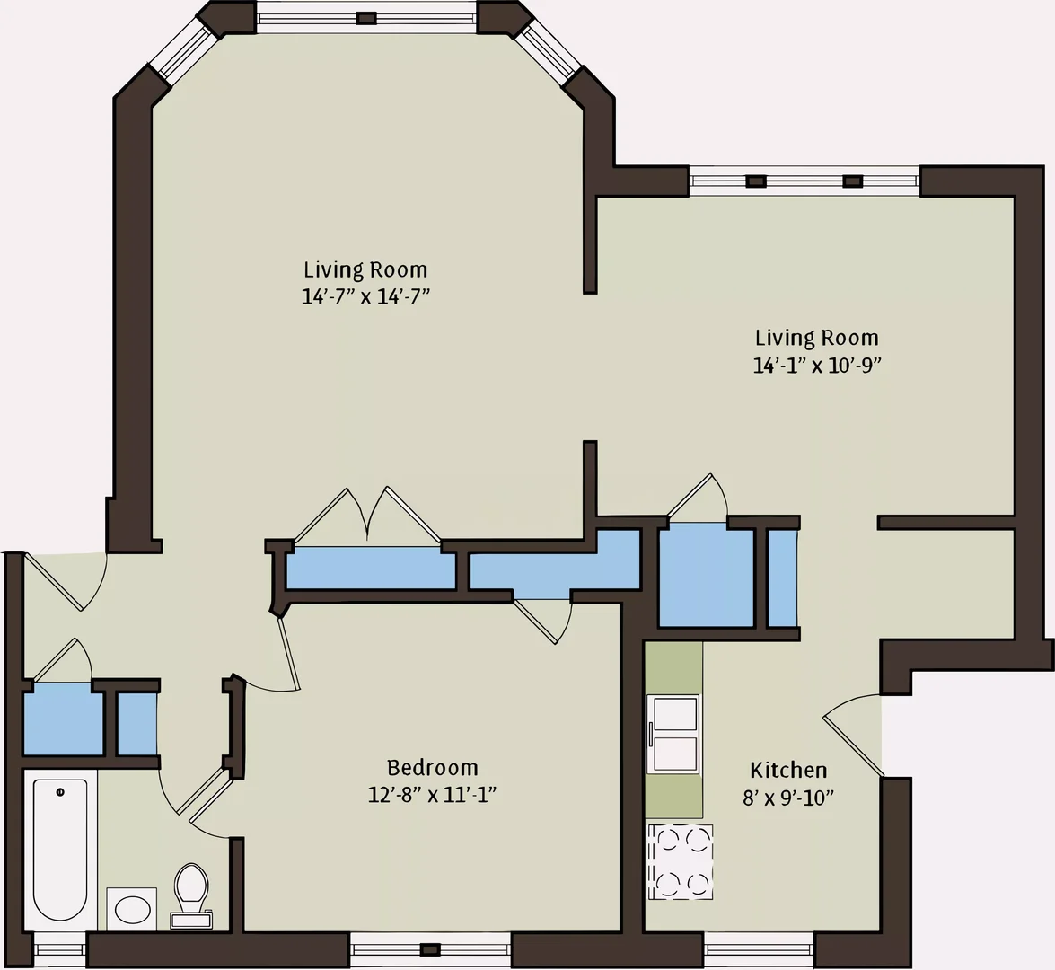 Economical student room with convenient location in 