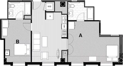Habitación privada en West Van Buren Street, imagen 2 de 31