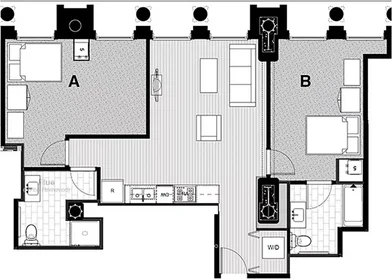 Habitación privada en West Van Buren Street, imagen 5 de 31