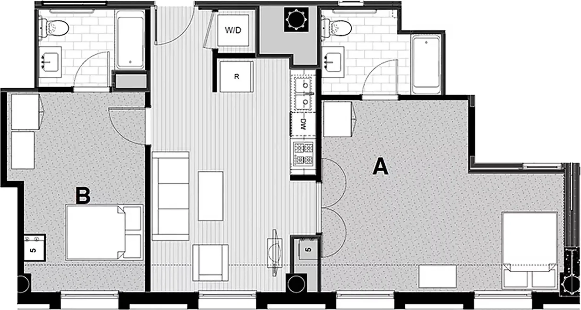 Habitación acogedora para estudiantes disponible en 