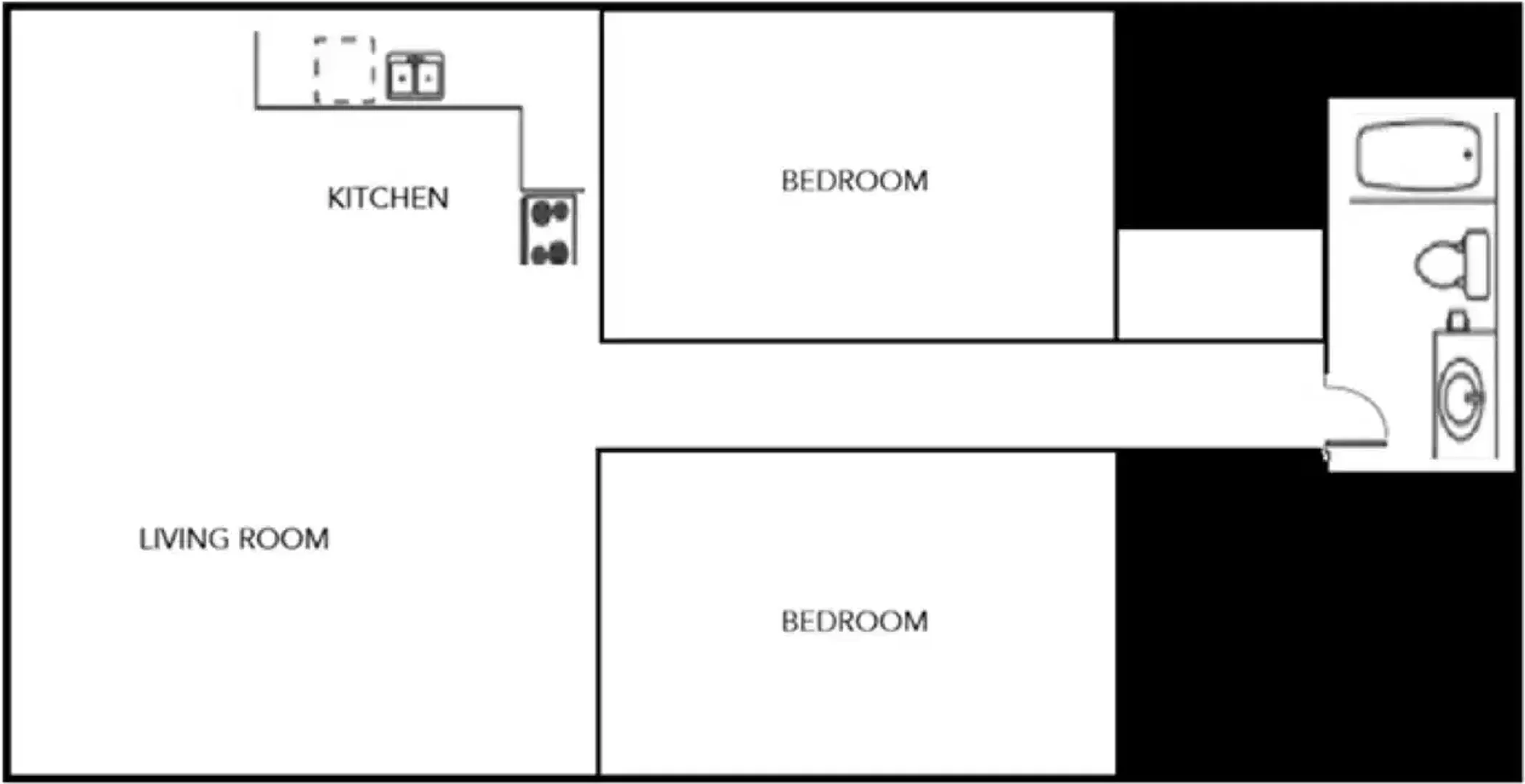 Komfortables und geräumiges Studentenzimmer in 