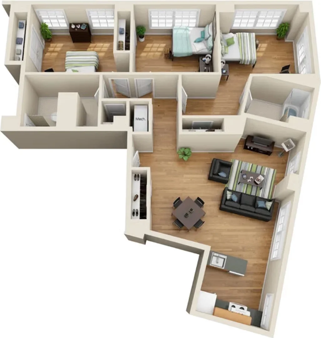 Economical student room with convenient location in