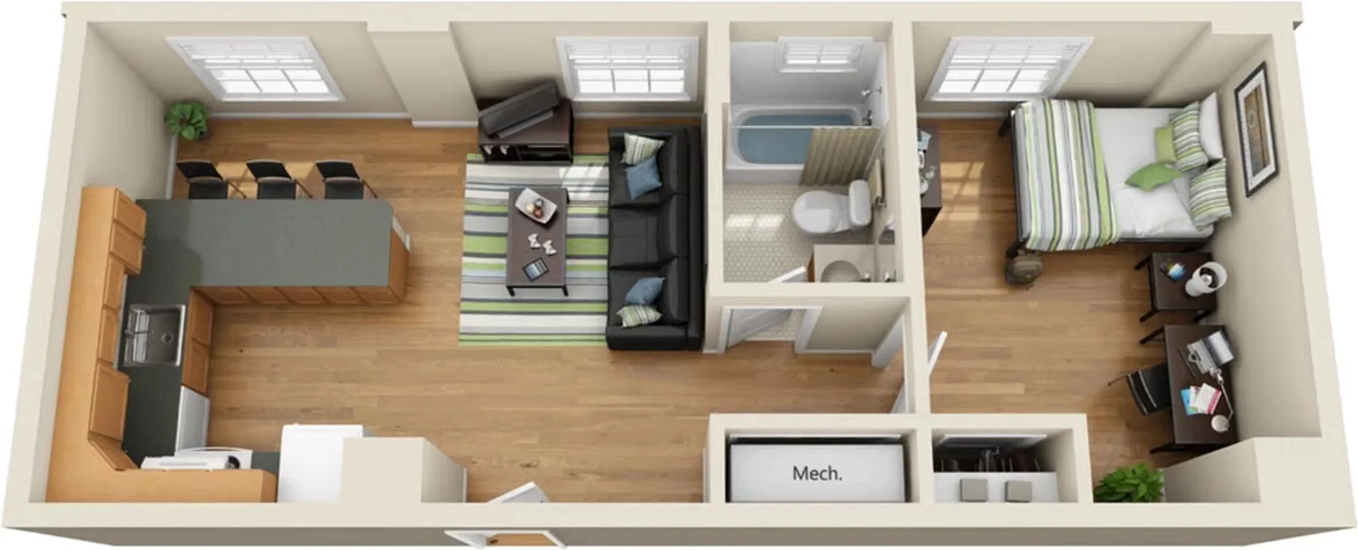 Gemütliches Zimmer für Studenten in
