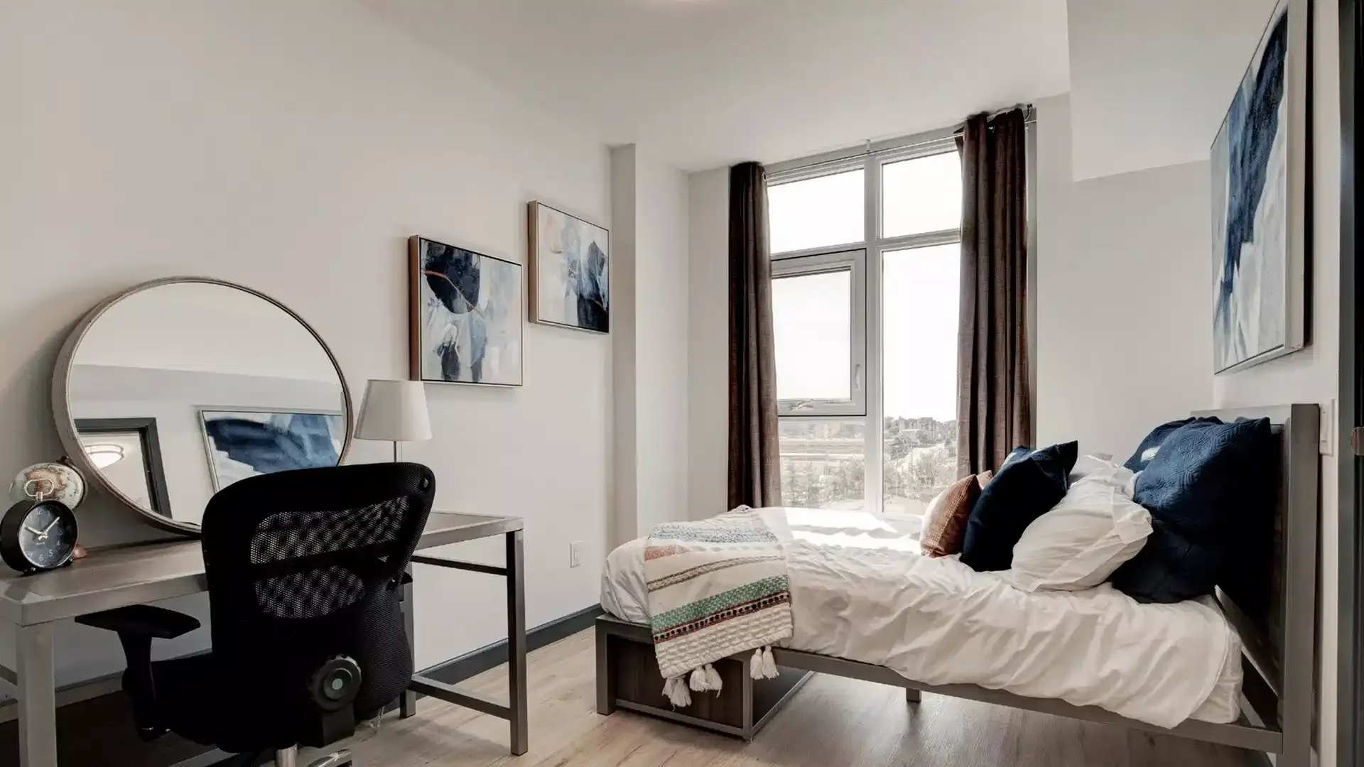 Quarto de estudante funcional perfeito para estudar em