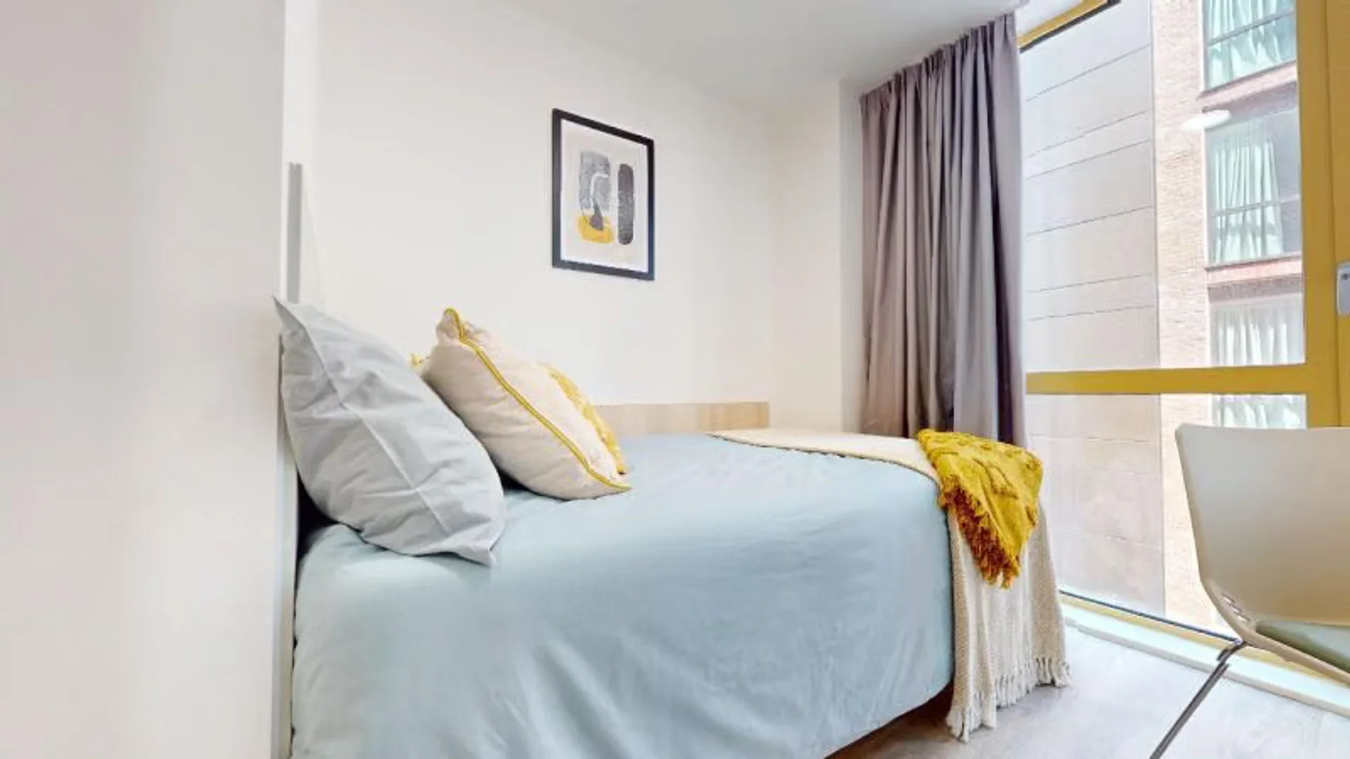 Chambre d'étudiant confortable et spacieuse dans 