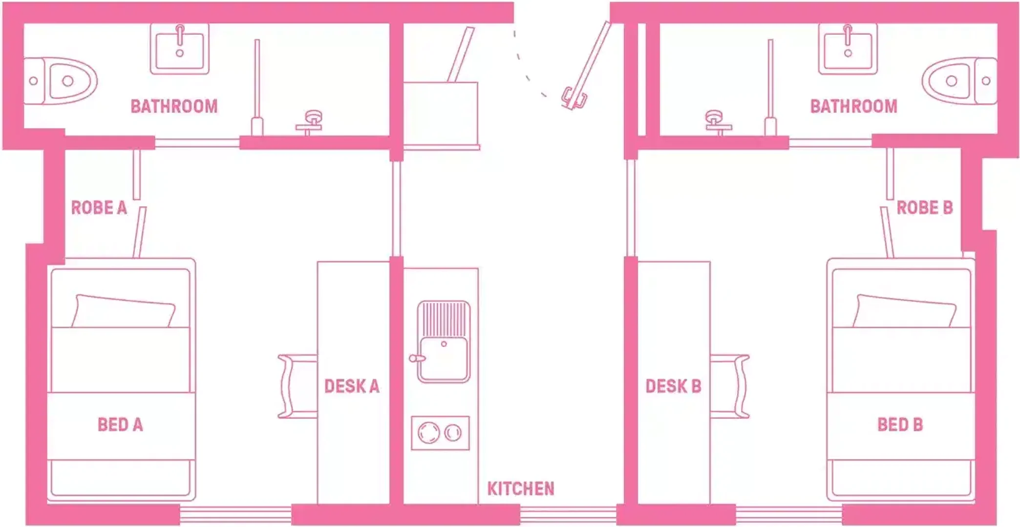 Budget-friendly student room close to campus in