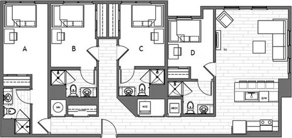 Özel oda konumu North Dunn Street, 2 25 görüntüsü
