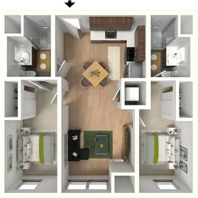 Habitación privada en East Grand River Avenue, imagen 1 de 10
