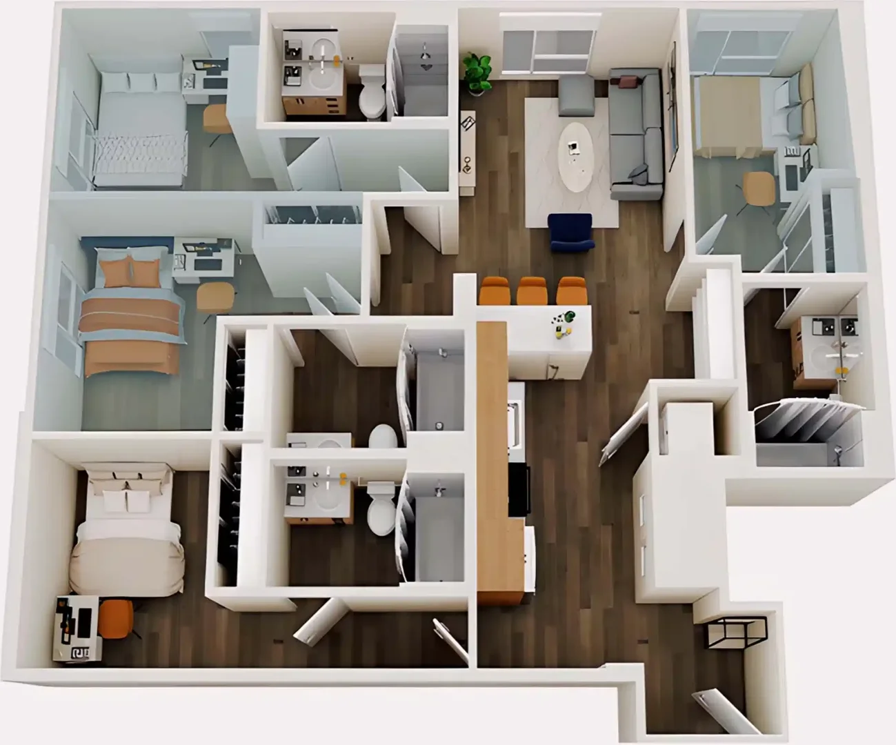 Quarto acolhedor para estudantes disponível em 