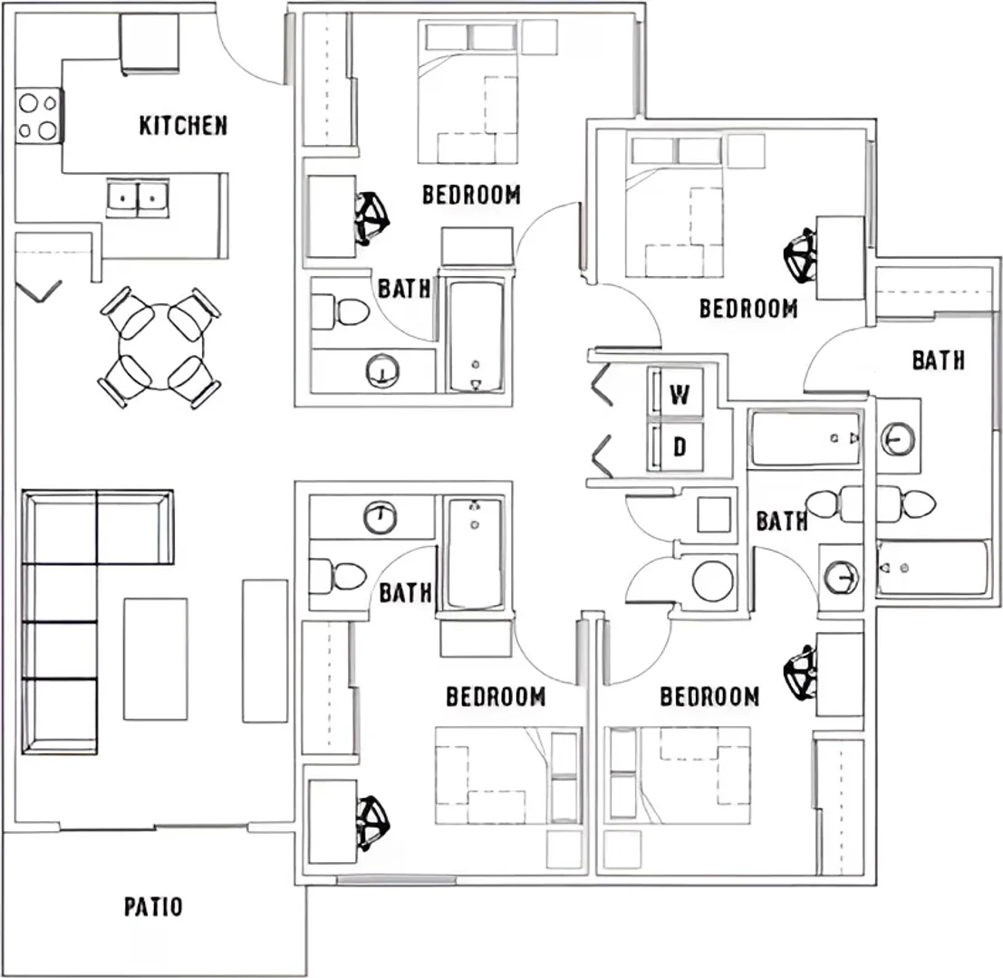 Budget-friendly student room close to campus in 